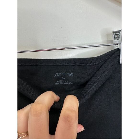 Yummie Leggings Full Length With Lacing & Contrast inserts Size Small - Picture 6 of 8